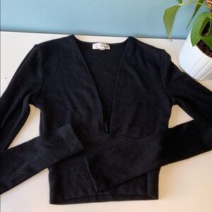 Wilfred Free Black Long Sleeve Top